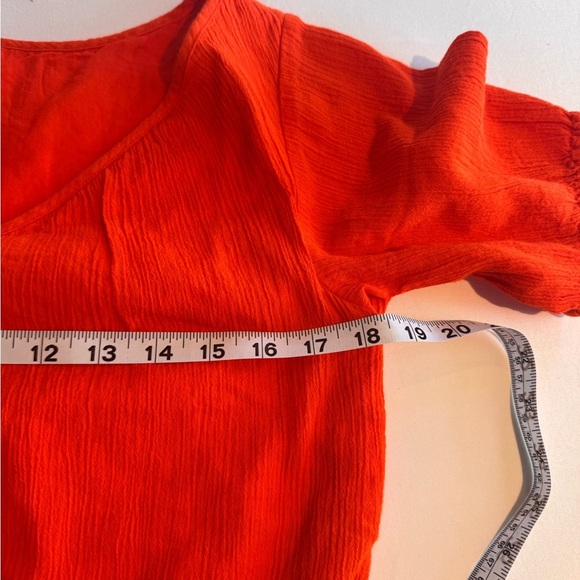 J.Crew Textured V-Neck Mini Dress – XS – Cerise Red Orange – NWT - Picture 4 of 6